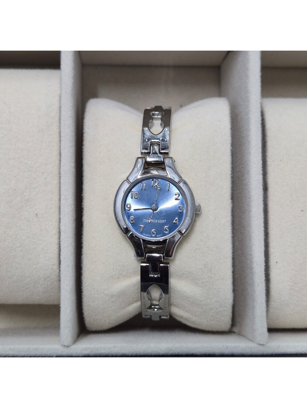 Spiritual Watches Time For God Blue Dial Watch